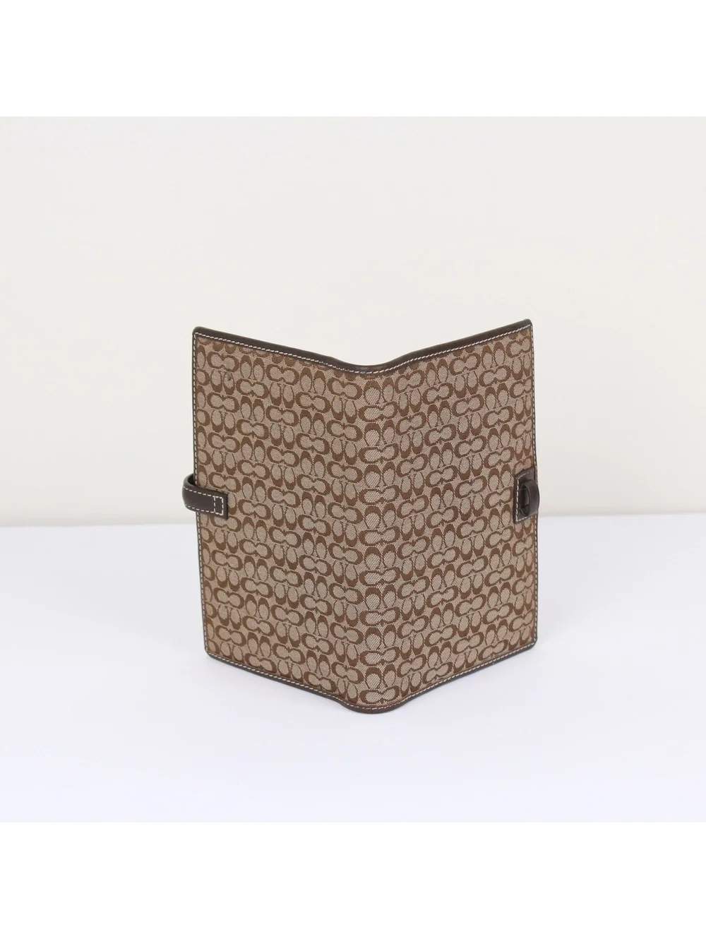 Coach Vintage Signature Canvas and Leather Planner Cover